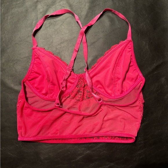 Pink lace crop top / bralette - Picture 2 of 2